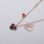 Monemel Lisanslı Mickey  Kolye (Altın Kaplama) SEVGILIYE HEDIYE